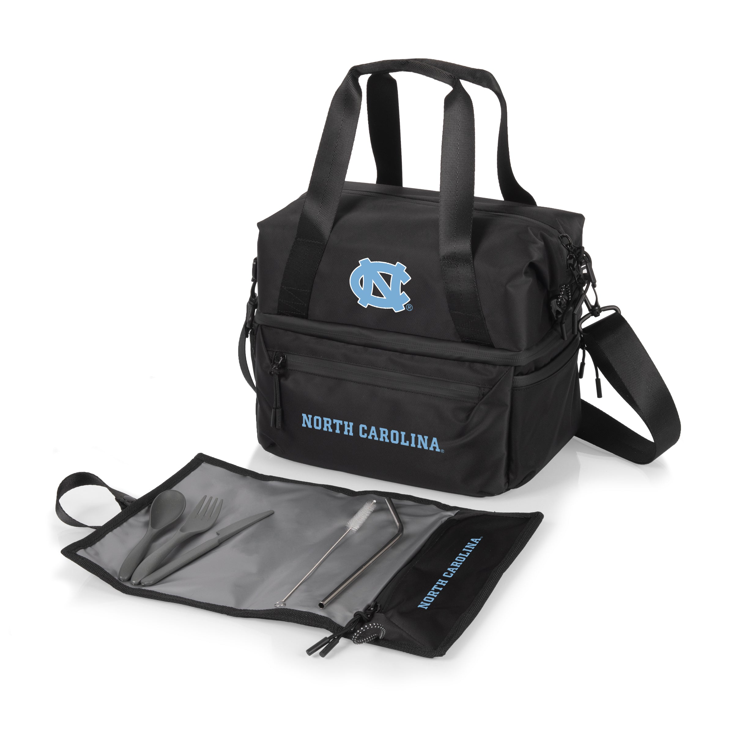 North Carolina Tar Heels - Tarana Recycled Lunch Bag Cooler with Utensils