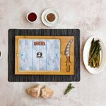 Anaheim Ducks Hockey Rink - Icon Glass Top Cutting Board & Knife Set
