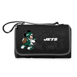 New York Jets Mickey Mouse - Blanket Tote Outdoor Picnic Blanket
