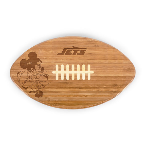 New York Jets Mickey Mouse - Touchdown! Football Cutting Board & Serving Tray