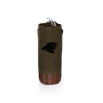 Carolina Panthers - Malbec Insulated Canvas and Willow Wine Bottle Basket-Picnic Time Family of Brands