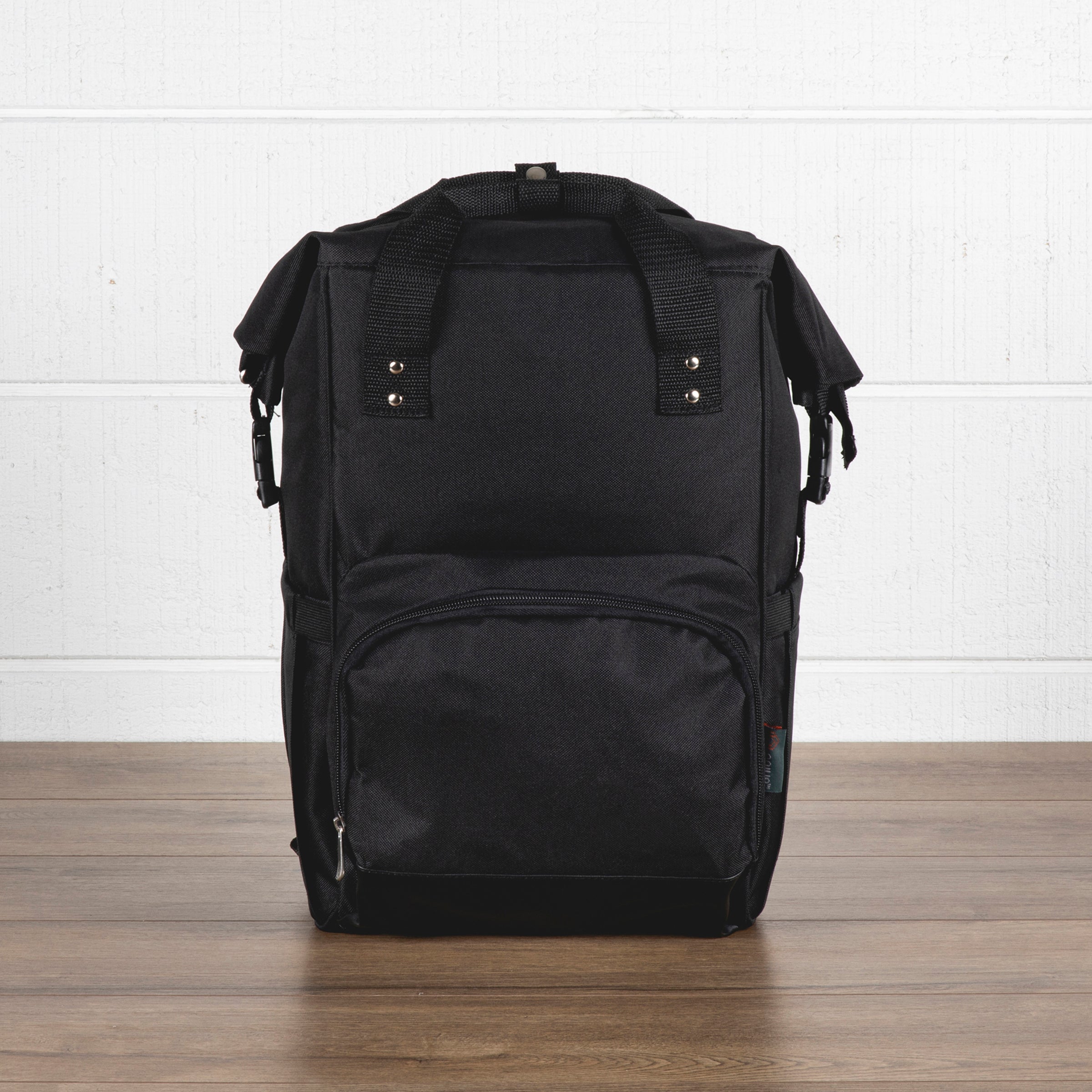 On The Go Roll-Top Backpack Cooler Black