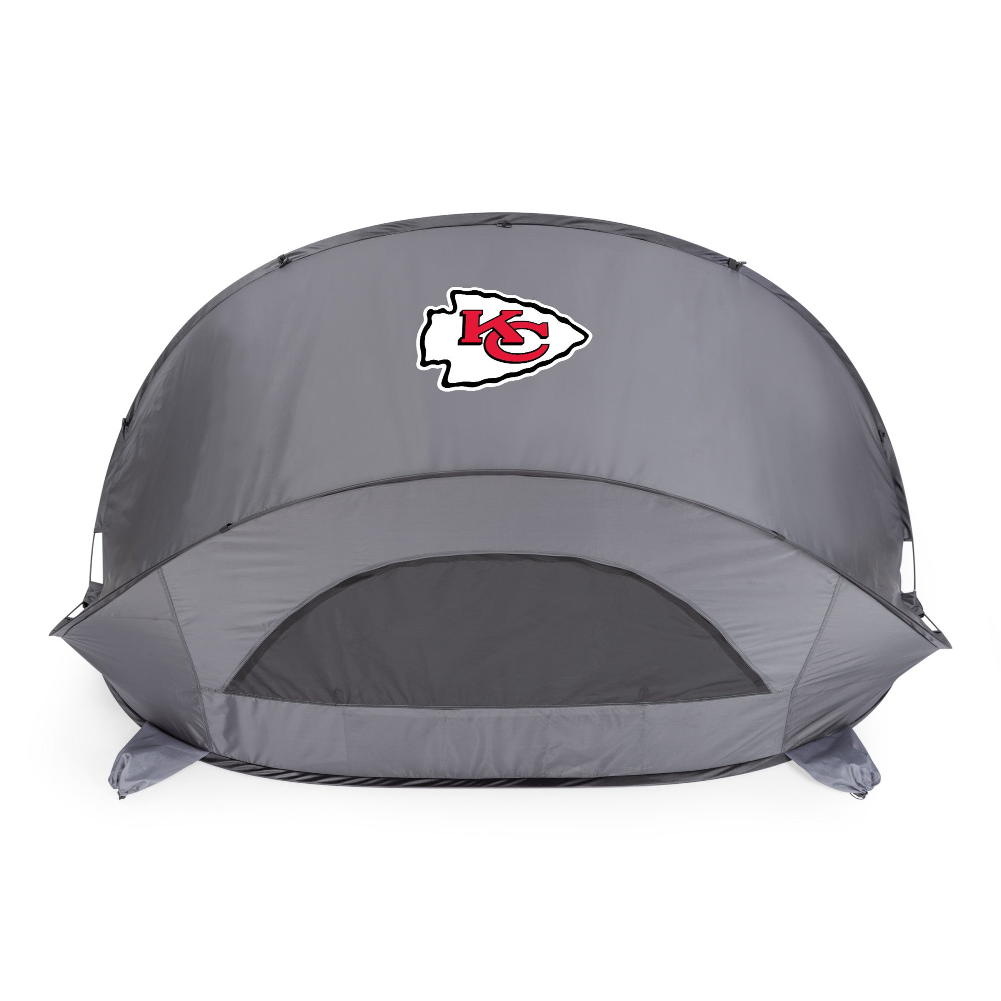 beach tent near me Kansas City Chiefs Gray Manta Sun Shelter