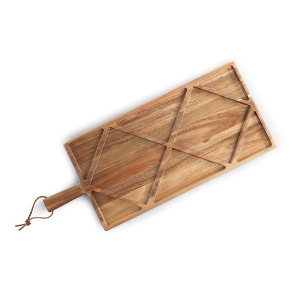Acacia Grazing Charcuterie Sectioned Serving Board-Picnic Time Family of Brands