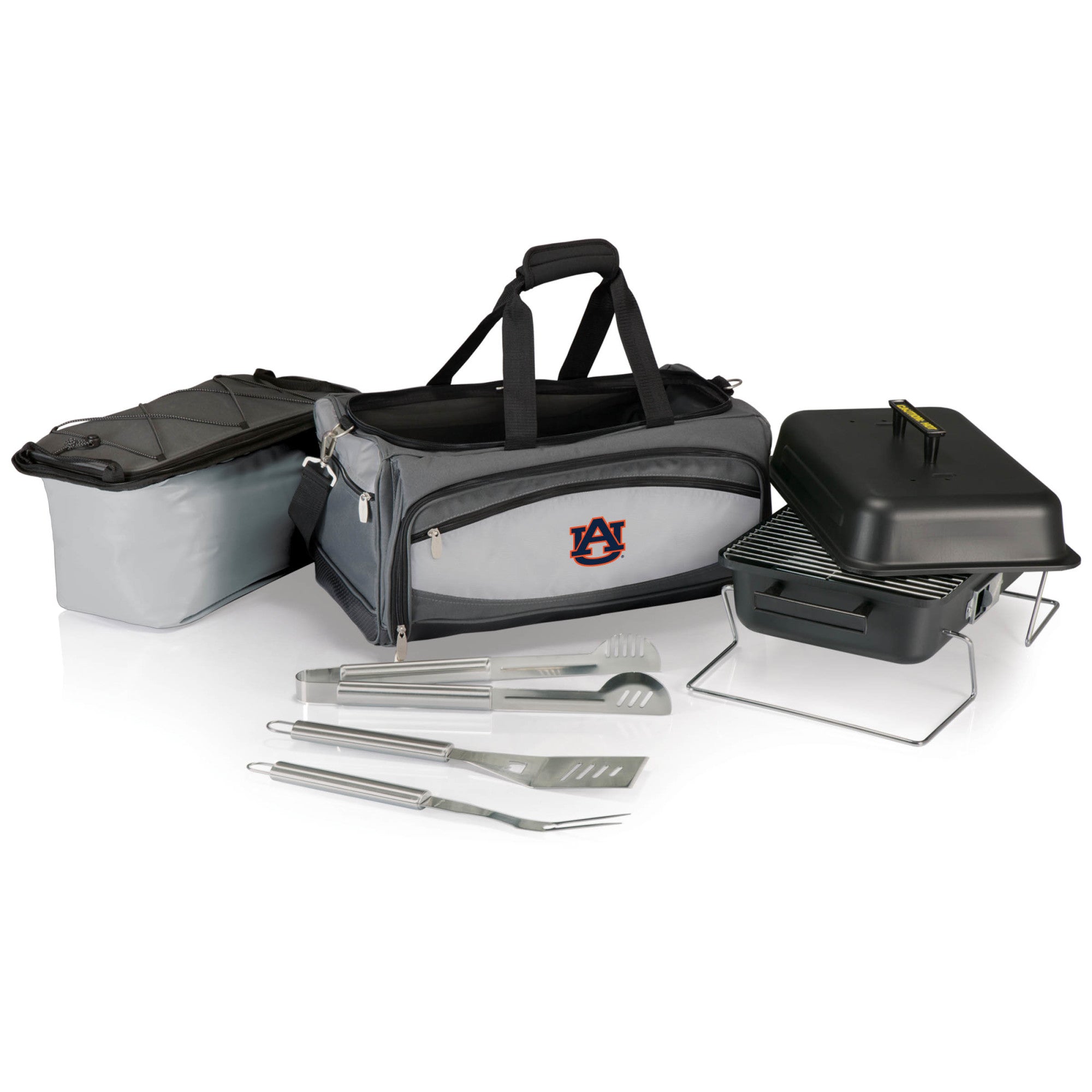 Auburn Tigers - Buccaneer Portable Charcoal Grill & Cooler Tote