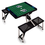 Football Field - Carolina Panthers - Picnic Table Portable Folding Table with Seats