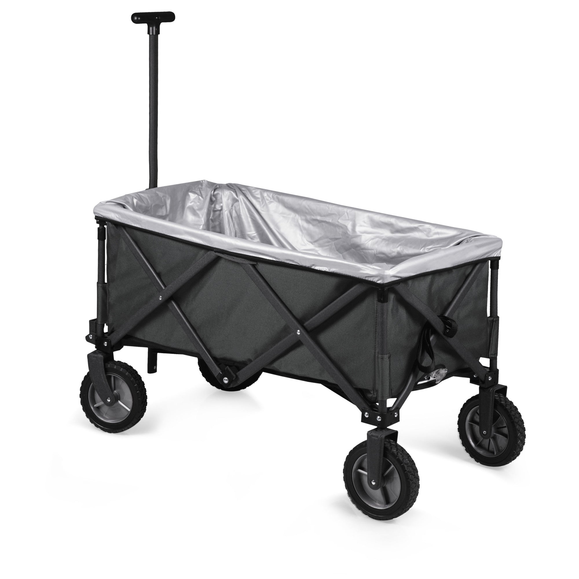 ONIVA Folding Utility Wagon - 225 Lb Capacity Collapsible Cart For Beach, Camping & Groceries