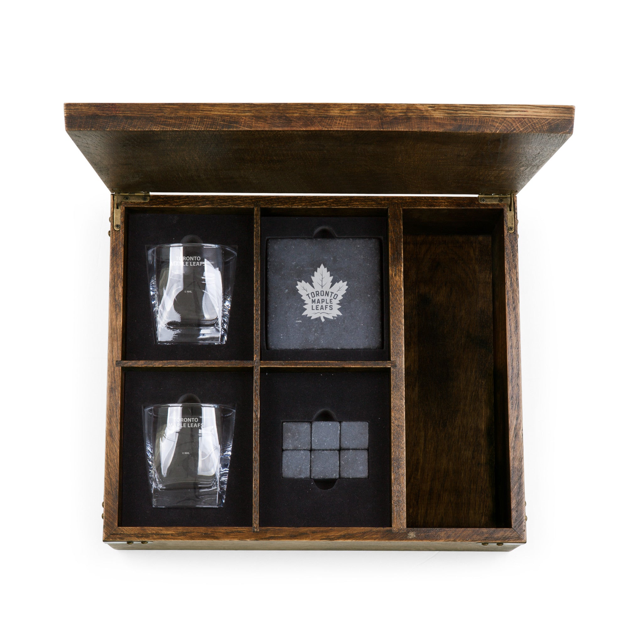 Toronto Maple Leafs - Whiskey Box Gift Set
