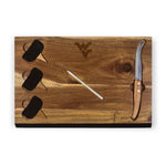 West Virginia Mountaineers - Delio Acacia Cheese Cutting Board & Tools Set