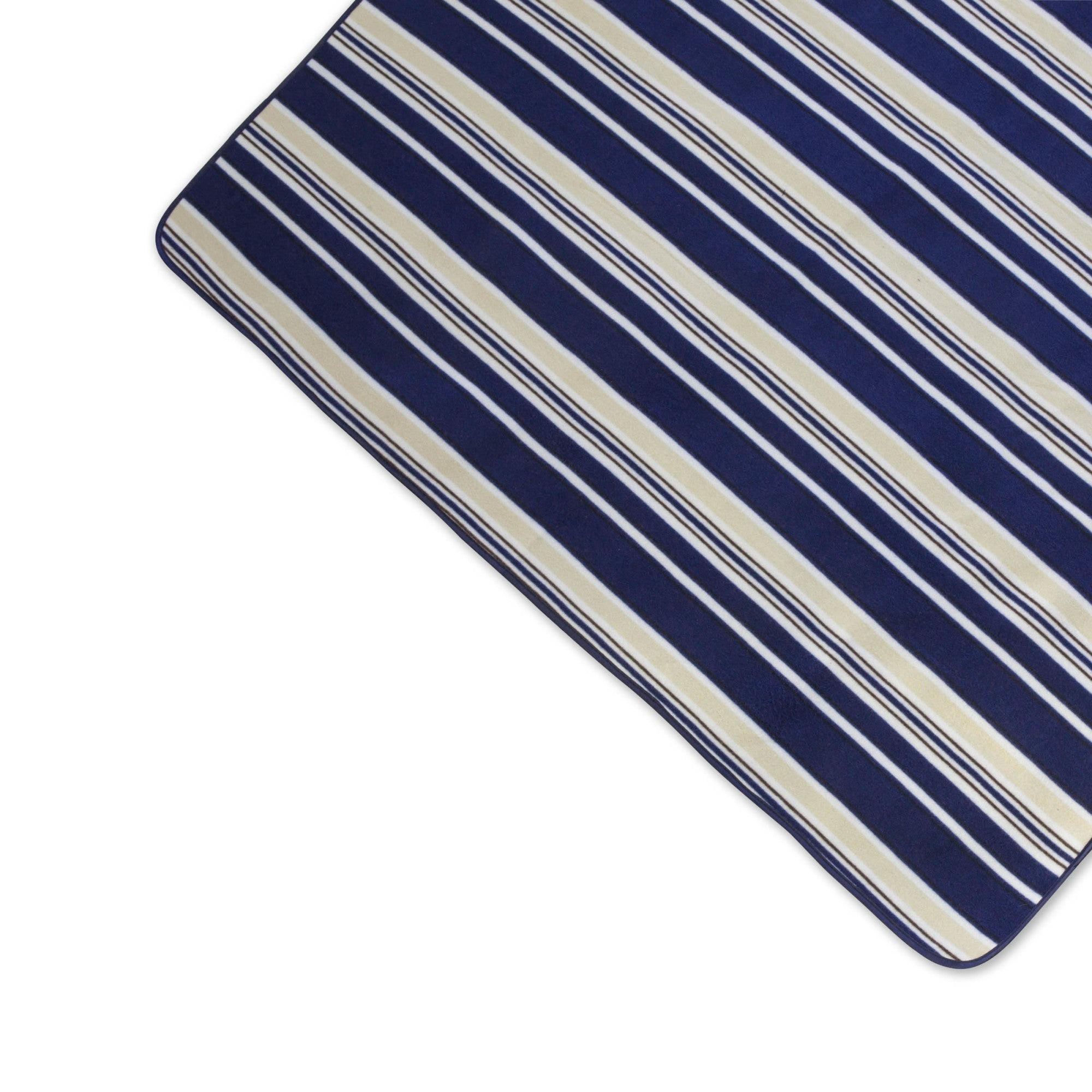 Blue Stripe Pattern with Navy Flap