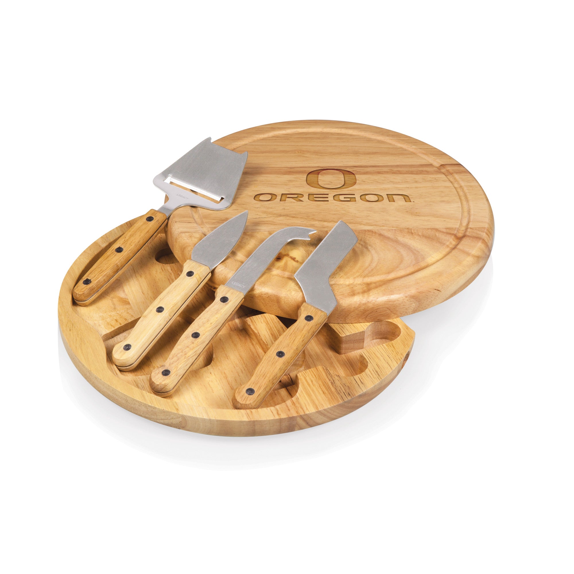 Oregon Ducks - Circo Cheese Cutting Board & Tools Set