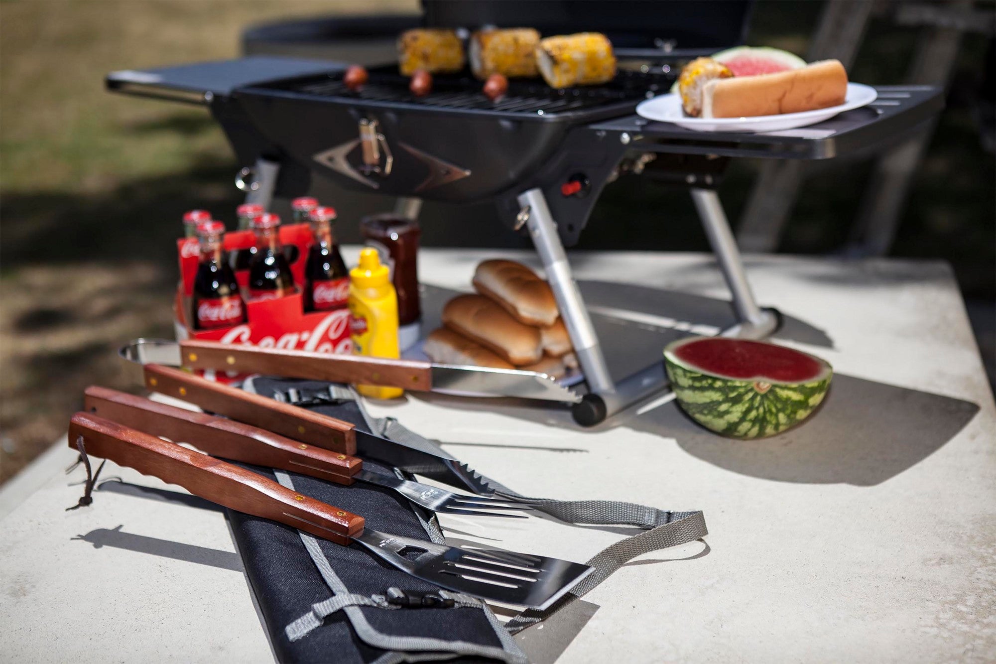 Picnic Time 3 Piece BBQ Set with Tote