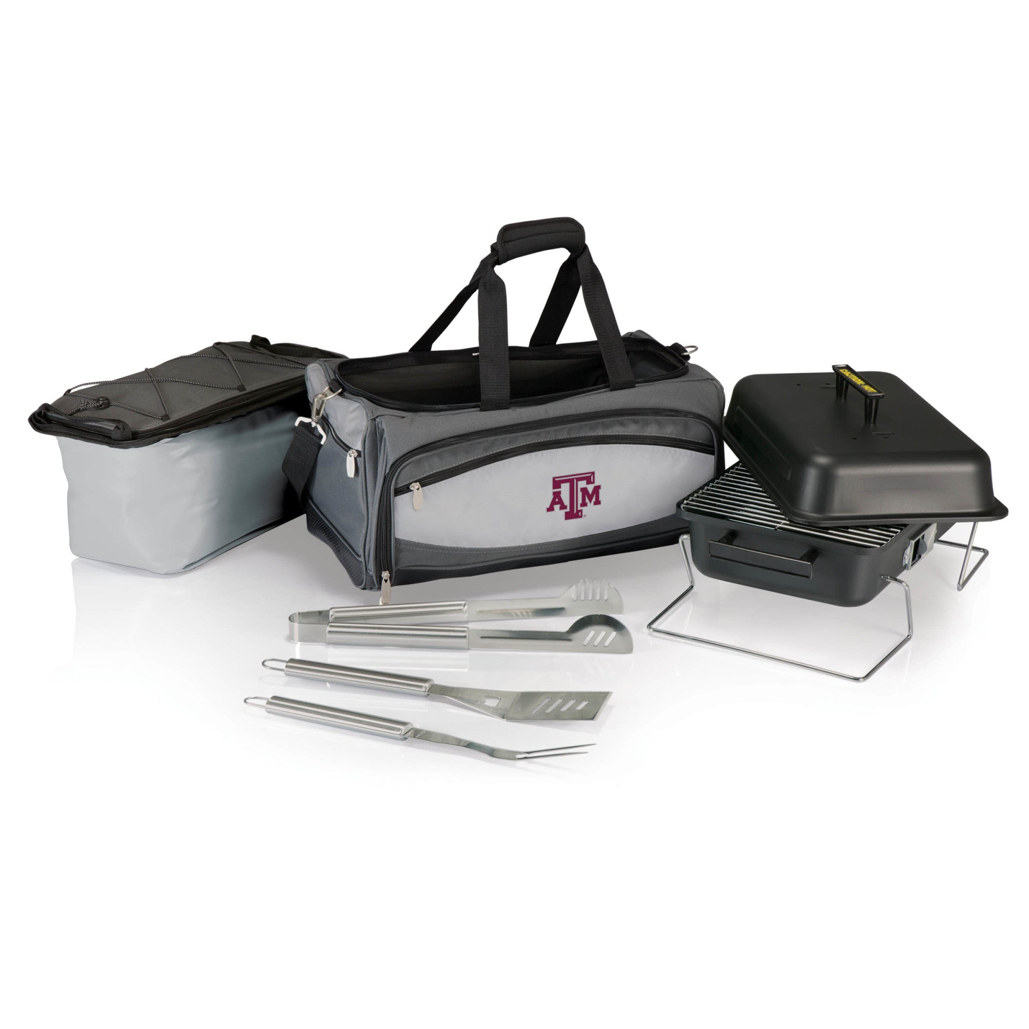 Texas A&M Aggies - Buccaneer Portable Charcoal Grill & Cooler Tote
