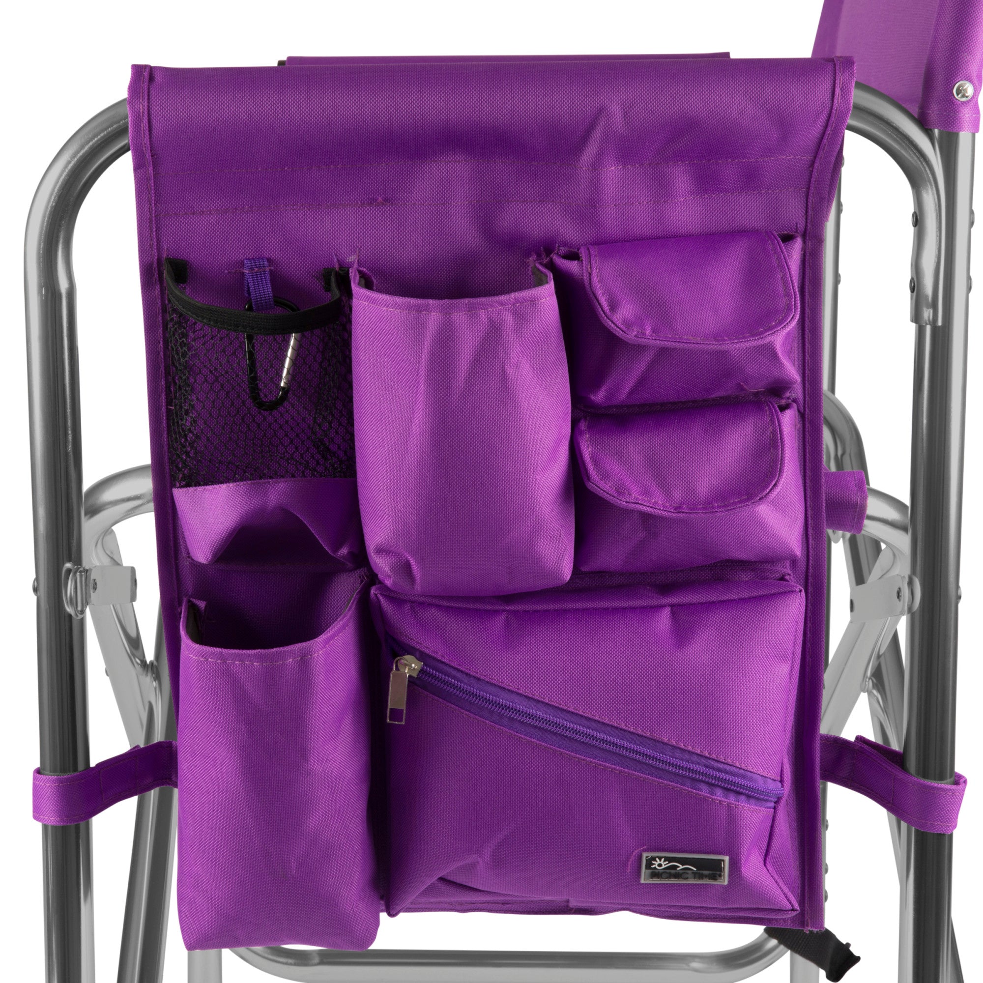 Walking Aid Wheelchair Armrest Side Storage Bag Car Storage Hanging Bag (Purple)