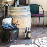 New York Jets - Cellar 6-Bottle Wine Carrier & Cooler Tote with Trolley