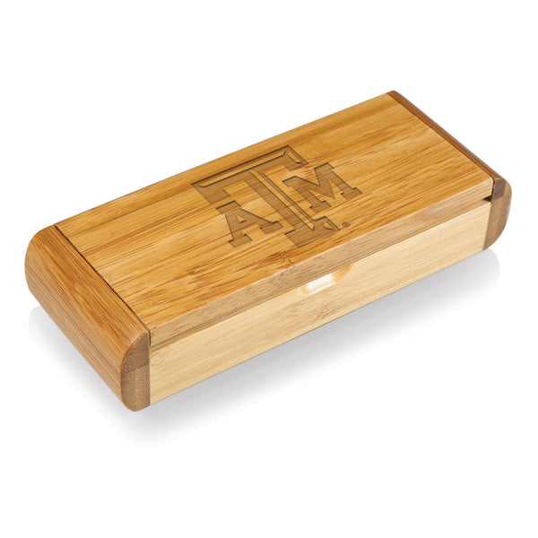 Texas A&M Aggies - Elan Deluxe Corkscrew In Bamboo Box