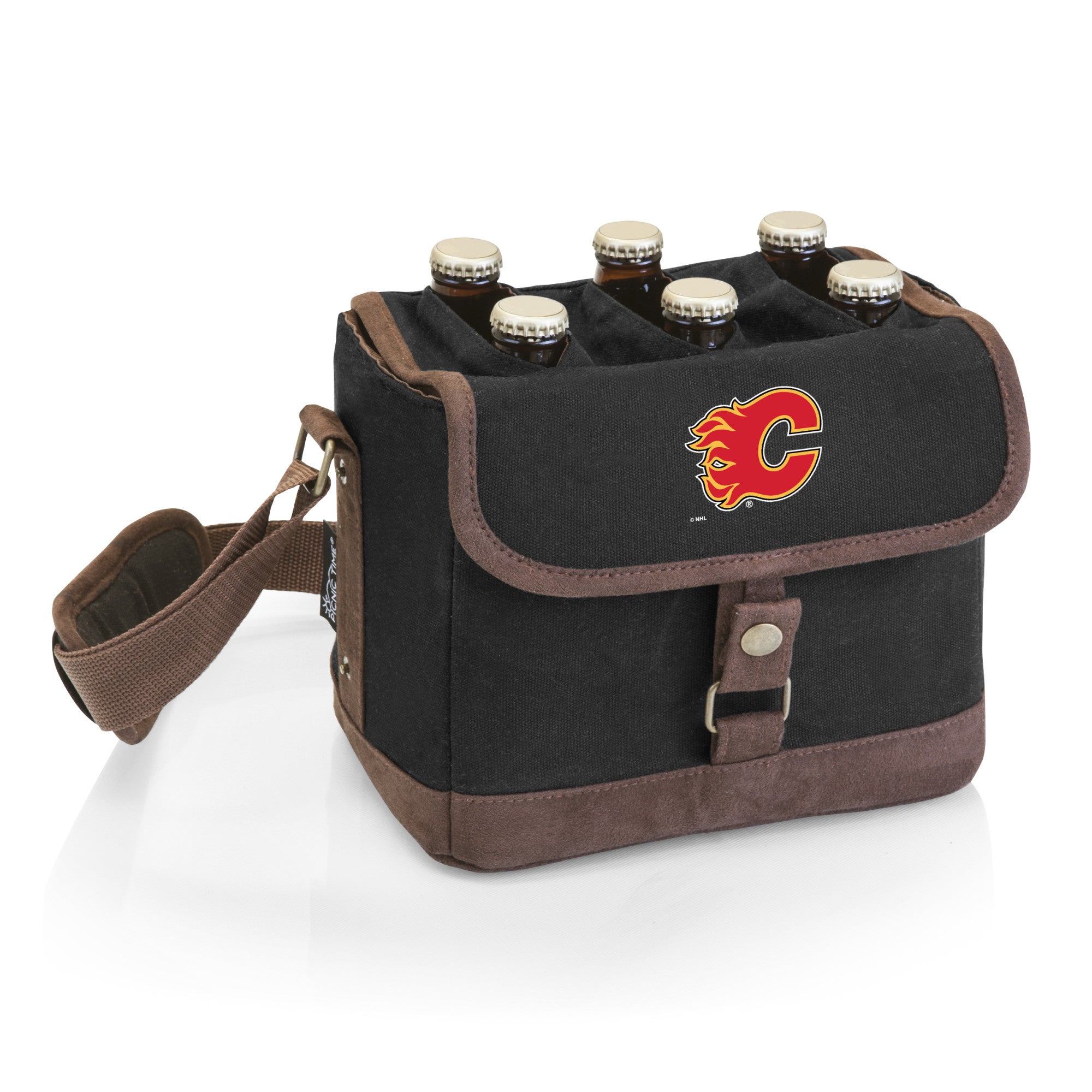 Calgary Flames - Beer Caddy Cooler Tote with Opener