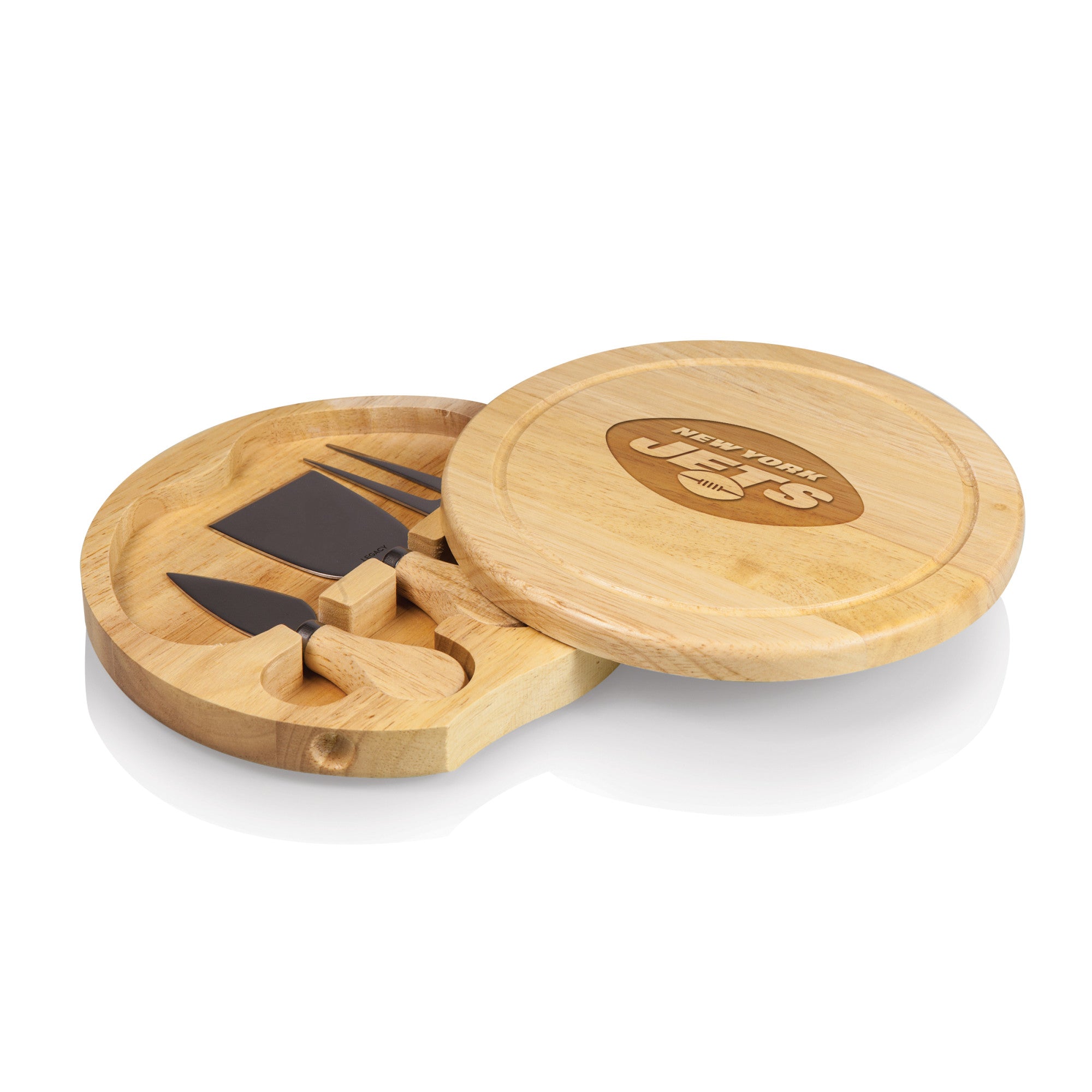 New York Jets - Brie Cheese Cutting Board & Tools Set