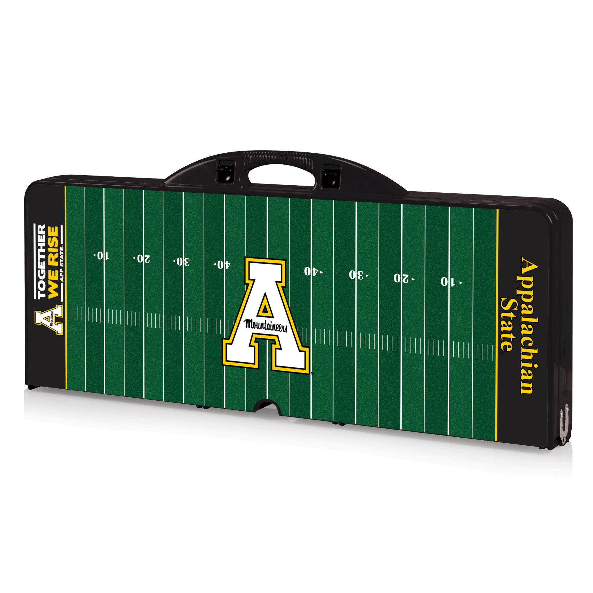 Football Field - App State Mountaineers - Picnic Table Portable Folding Table with Seats
