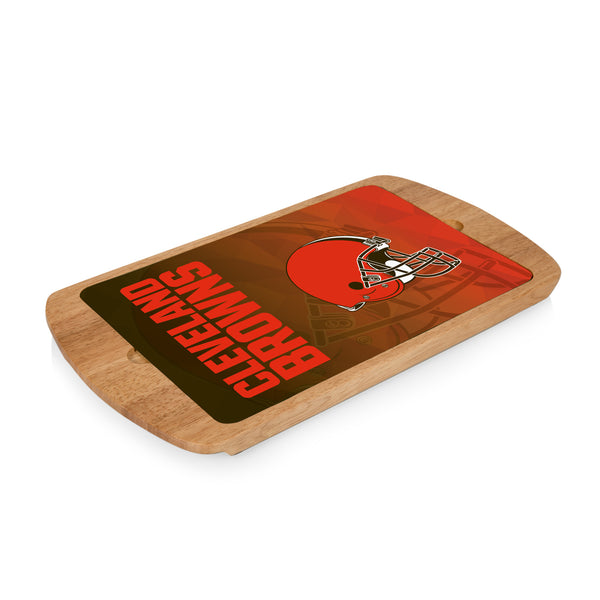 Cleveland Browns - Billboard Glass Top Serving Tray