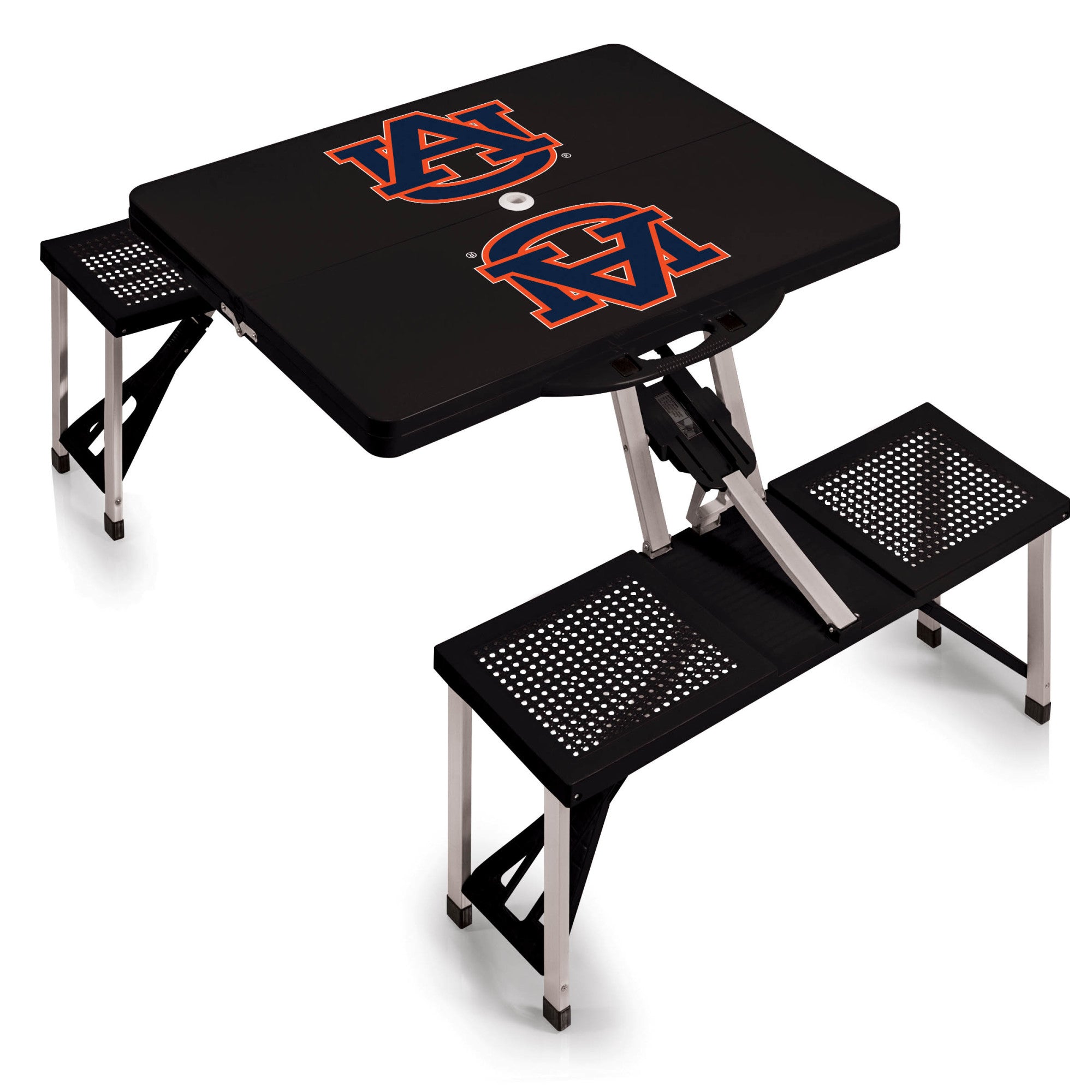 Auburn Tigers - Picnic Table Portable Folding Table with Seats