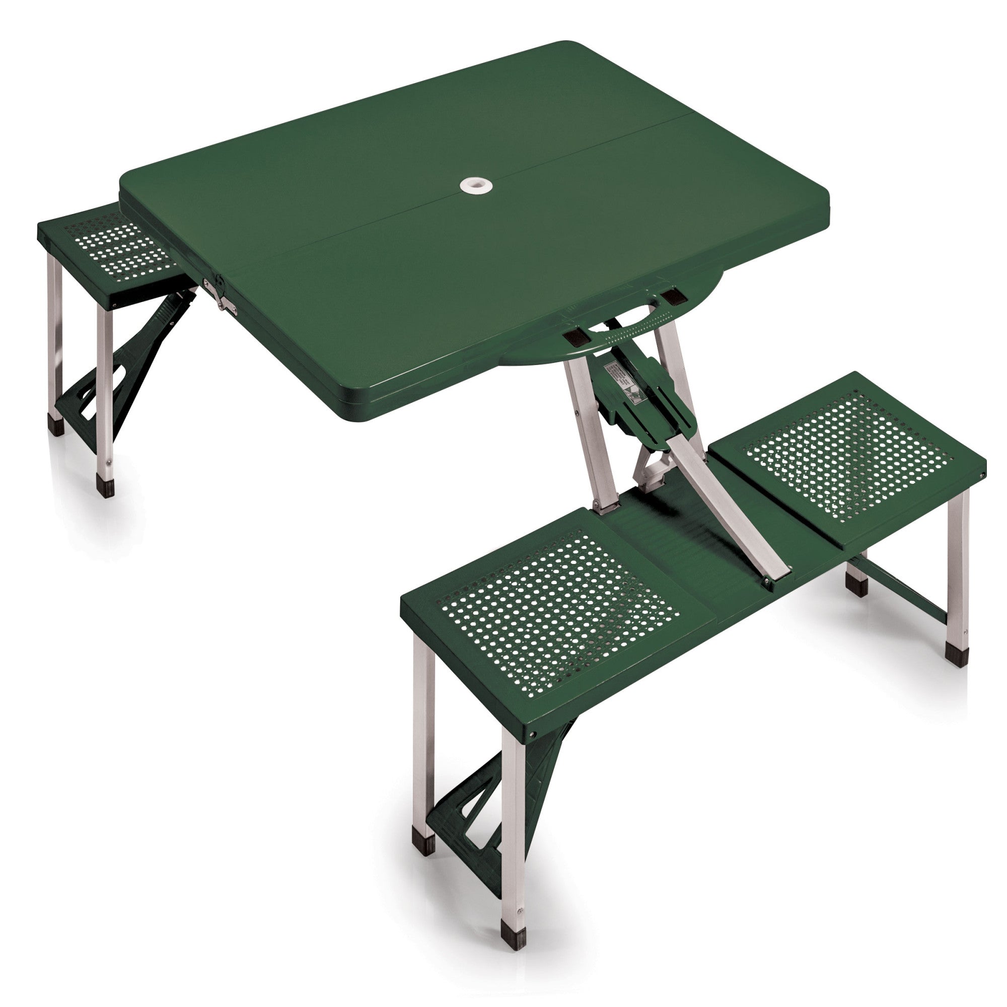 Picnic Time Portable Folding Picnic Table with Seats, Red