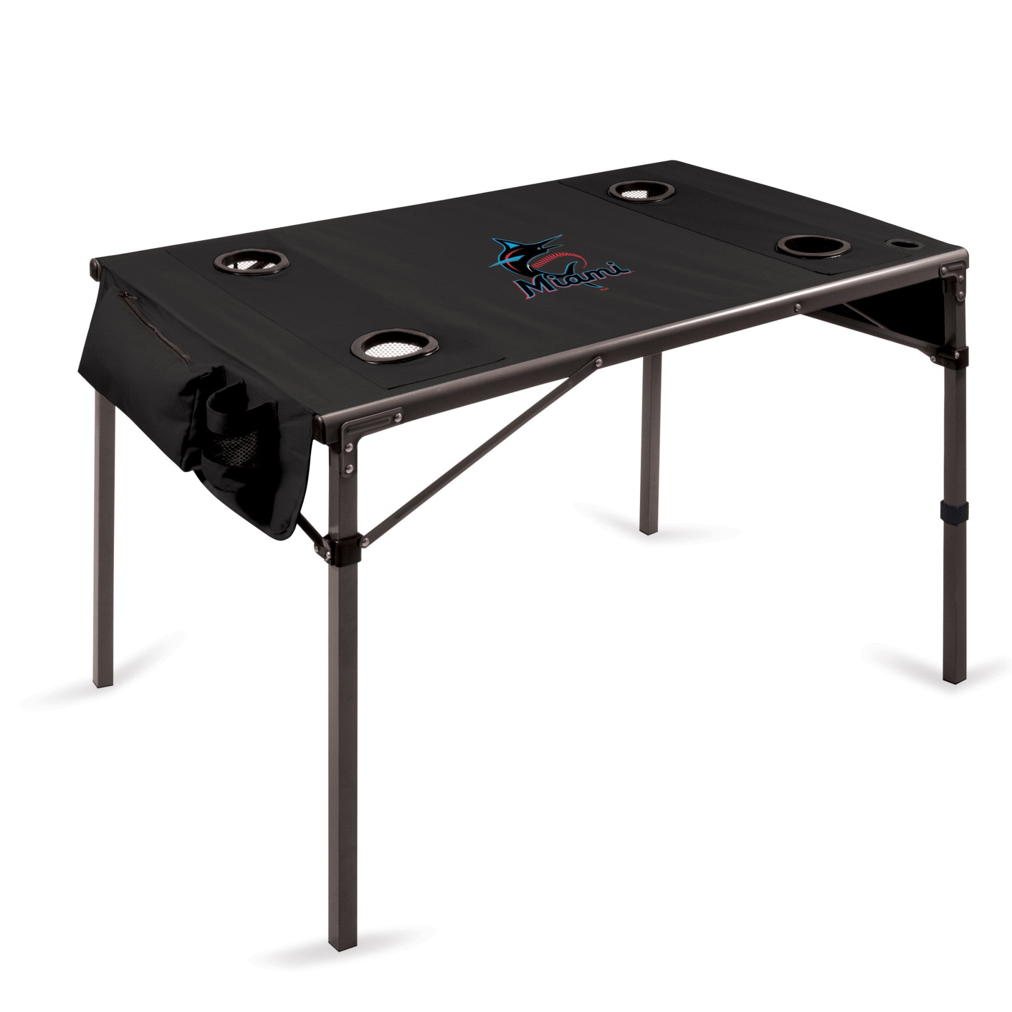 Miami Marlins - Travel Table Portable Folding Table