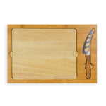 Baseball Diamond - St. Louis Cardinals - Icon Glass Top Cutting Board & Knife Set