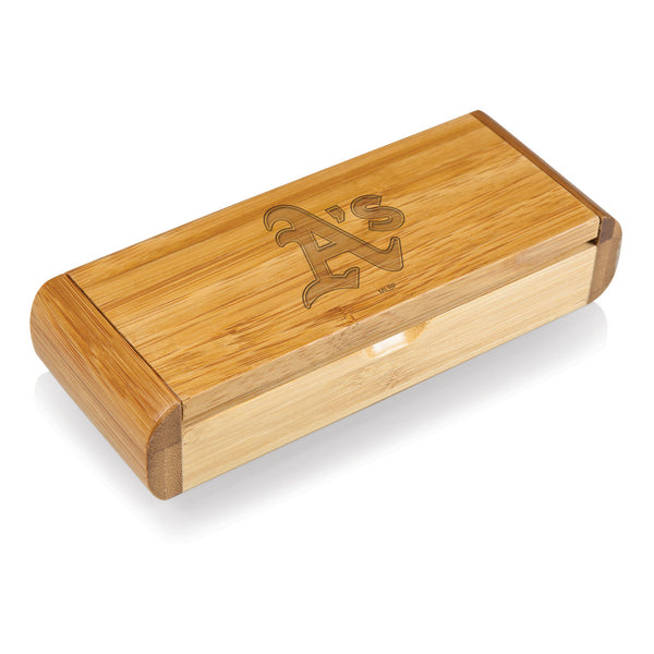 Oakland Athletics - Elan Deluxe Corkscrew In Bamboo Box