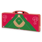 Baseball Diamond - Philadelphia Phillies - Picnic Table Portable Folding Table with Seats