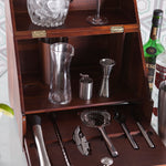 Miami Marlins - Madison Acacia Tabletop Bar Set