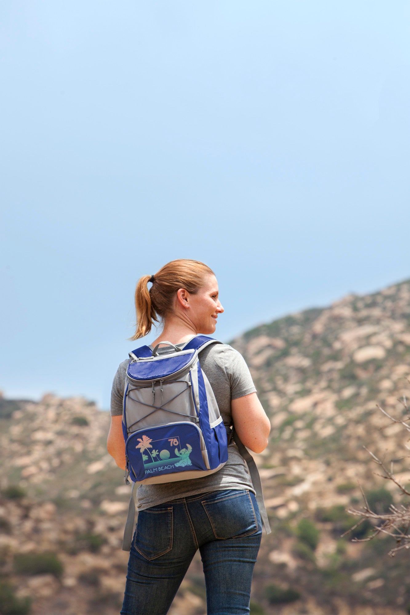best hiking backpack insulated cooler travel Oniva Disney's Lilo & Stich PTX Backpack Cooler, Navy Blue