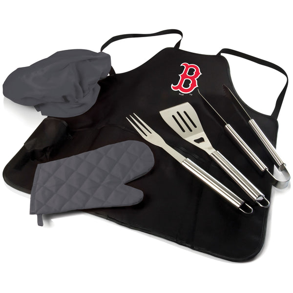 Boston Red Sox - BBQ Apron Tote Pro Grill Set