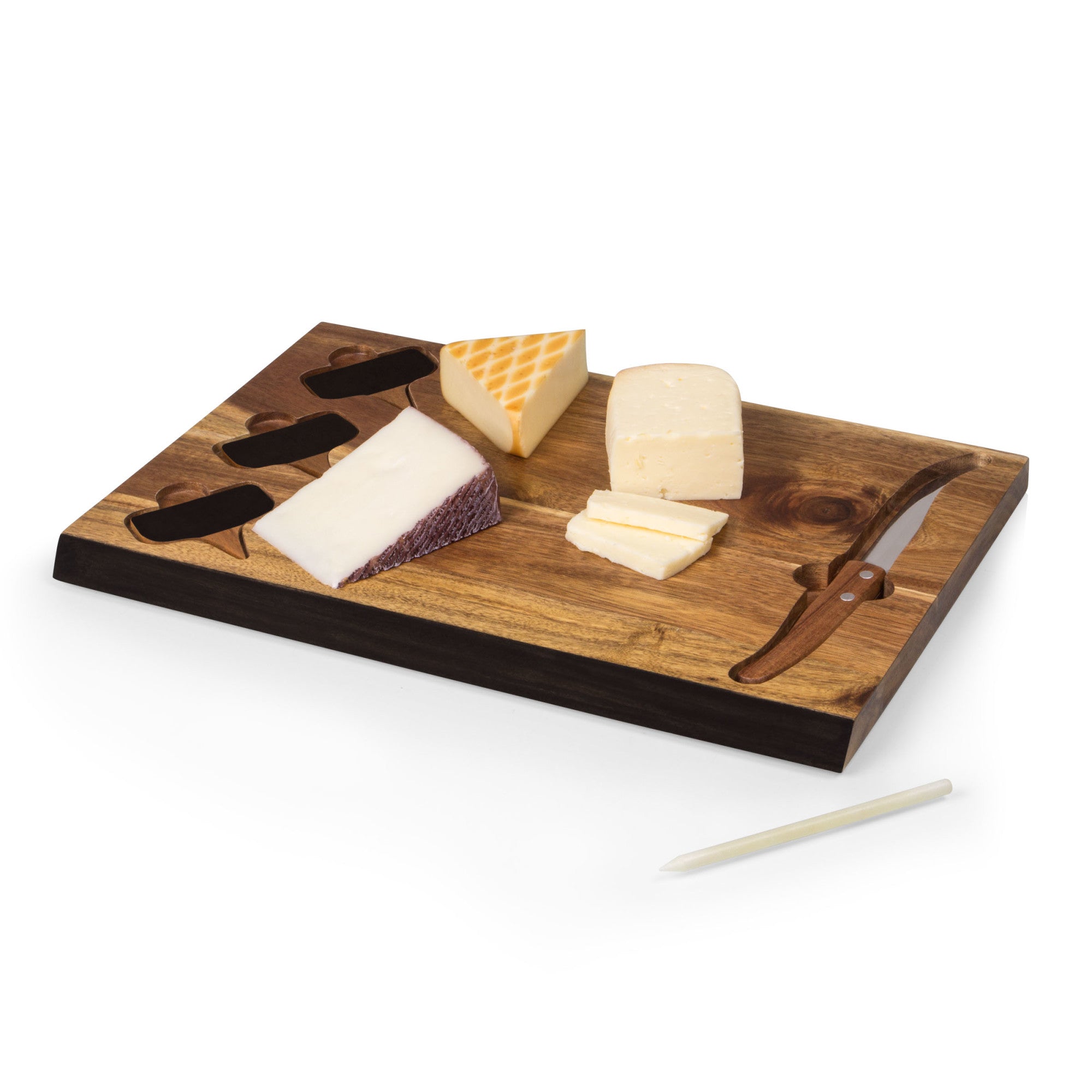 Philadelphia Eagles - Delio Acacia Cheese Cutting Board & Tools Set