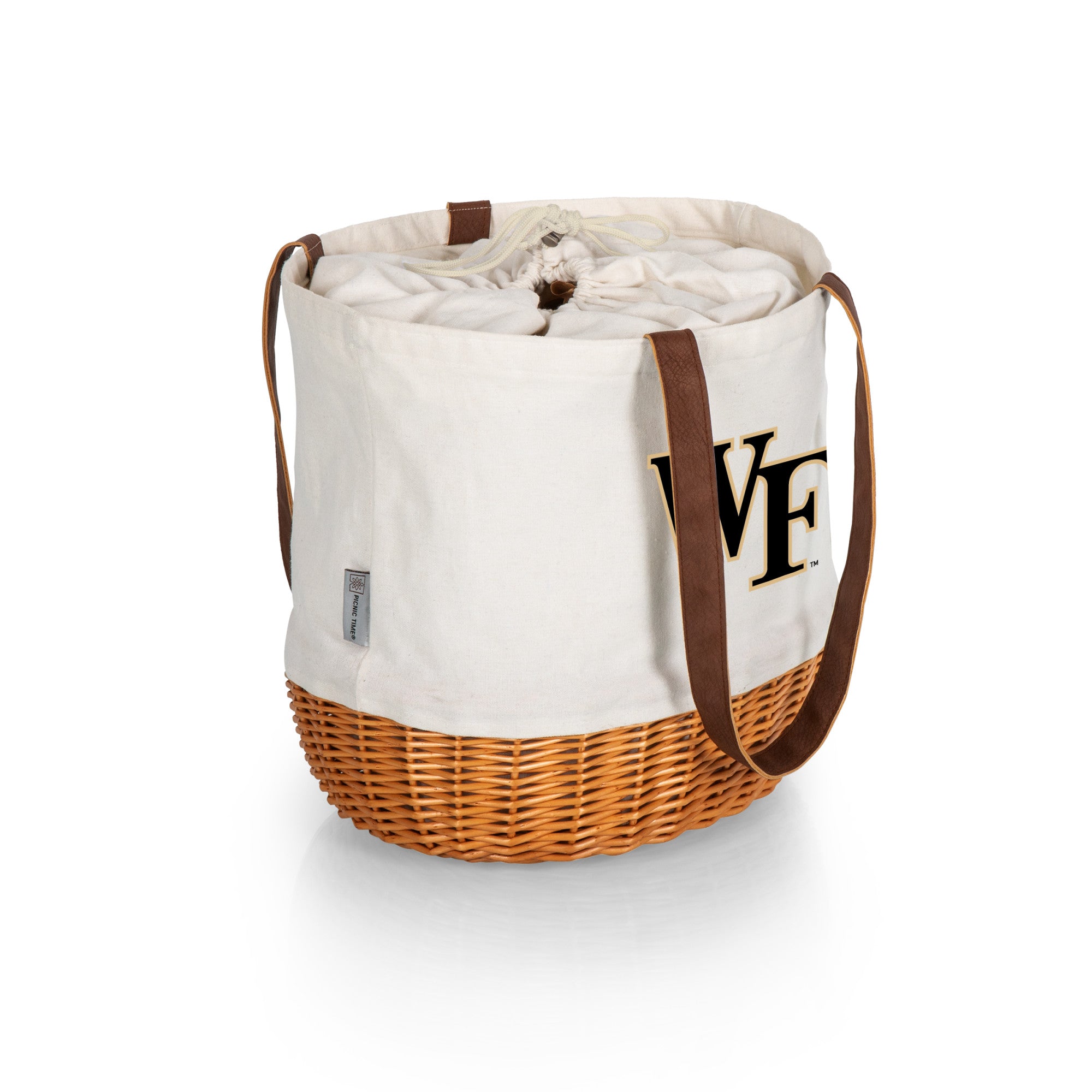 Wake Forest Demon Deacons - Coronado Canvas and Willow Basket Tote