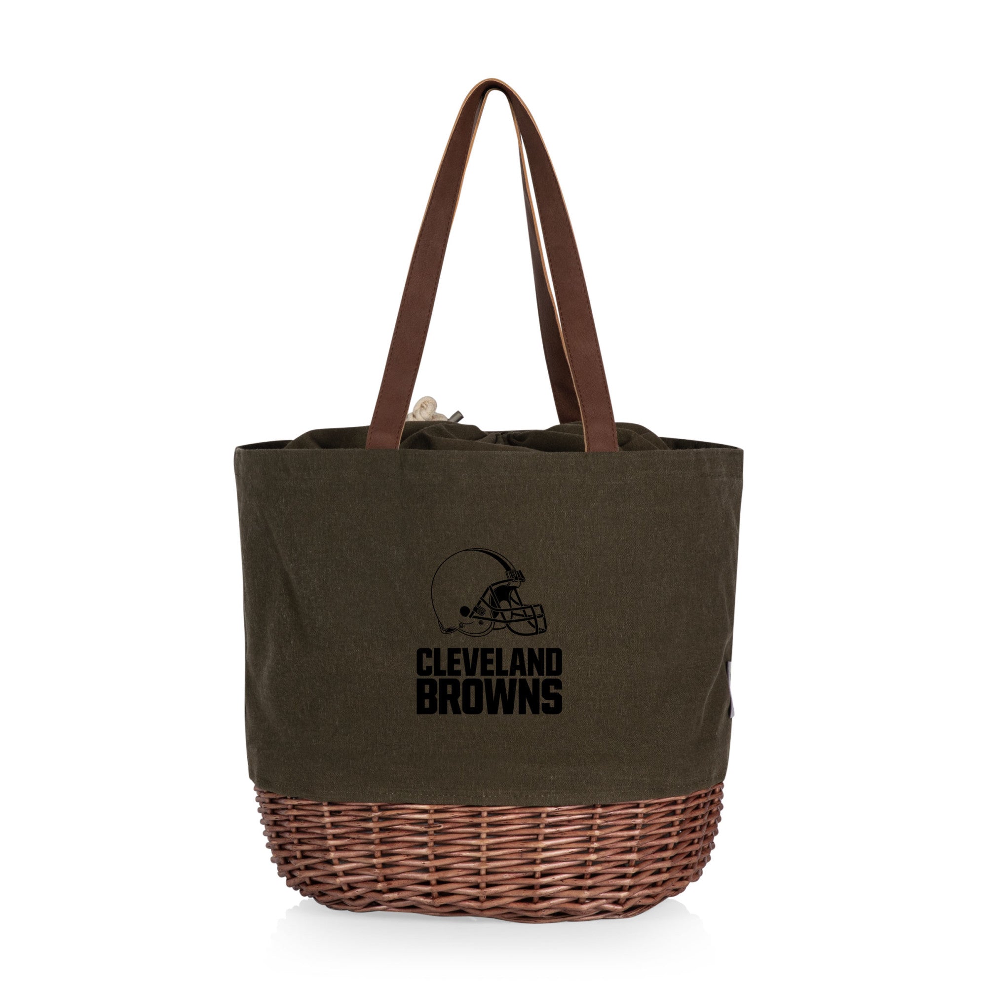 Cleveland Browns - Coronado Canvas and Willow Basket Tote