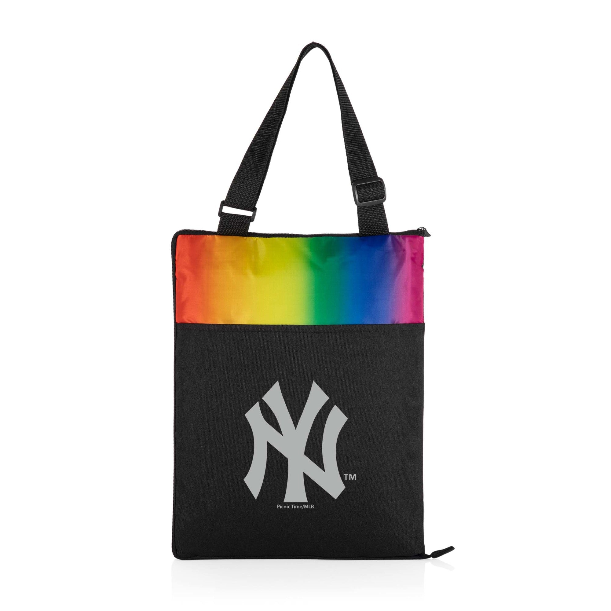 MLB NY Yankees Solid Hobo Bag Black