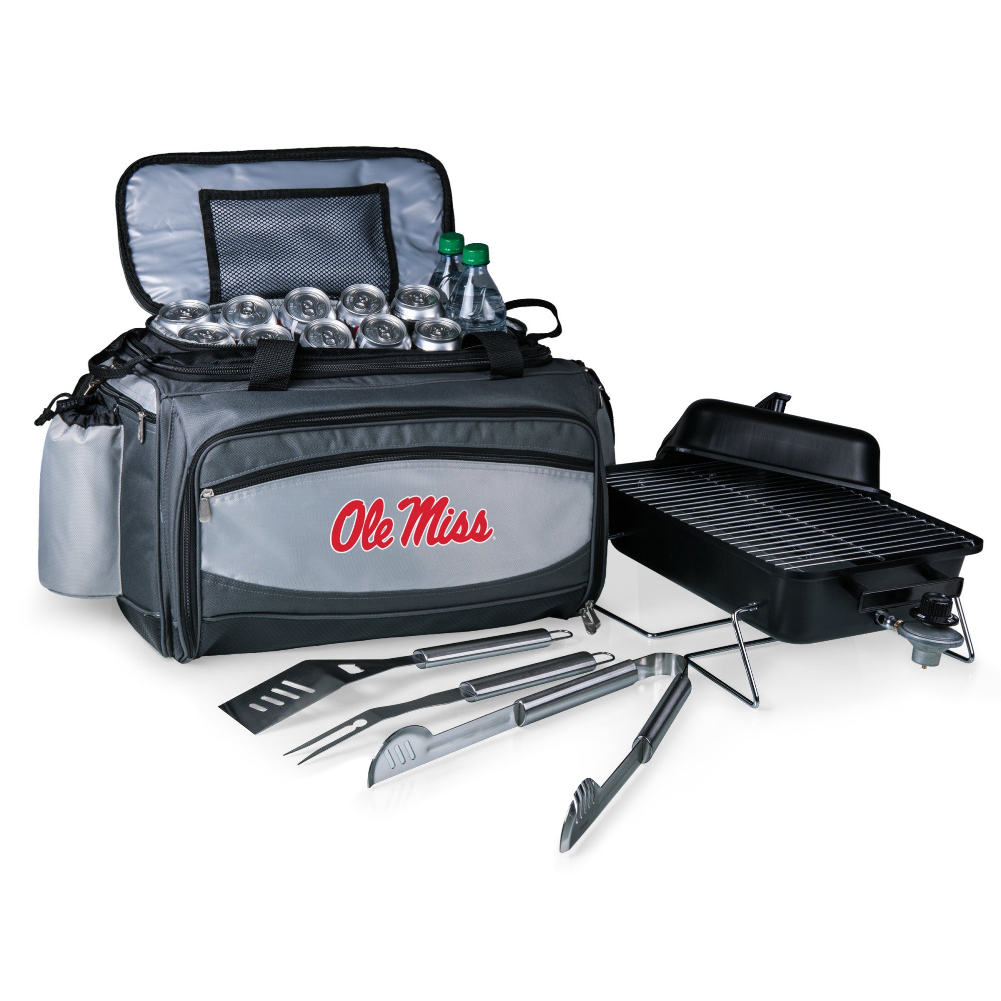 Ole Miss Rebels - Vulcan Portable Propane Grill & Cooler Tote-Picnic Time Family of Brands