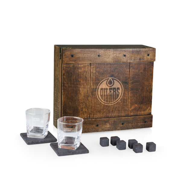 Edmonton Oilers - Whiskey Box Gift Set