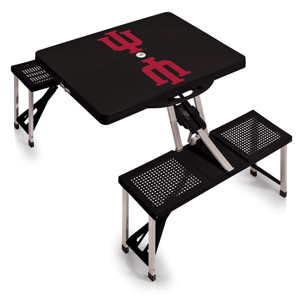 Indiana Hoosiers - Picnic Table Portable Folding Table with Seats