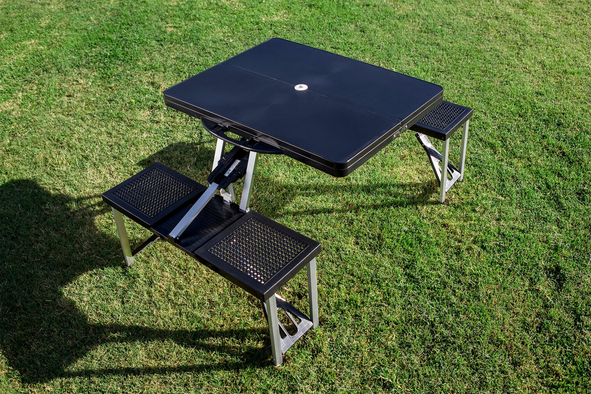 Baseball Diamond - Seattle Mariners - Picnic Table Portable Folding Table with Seats
