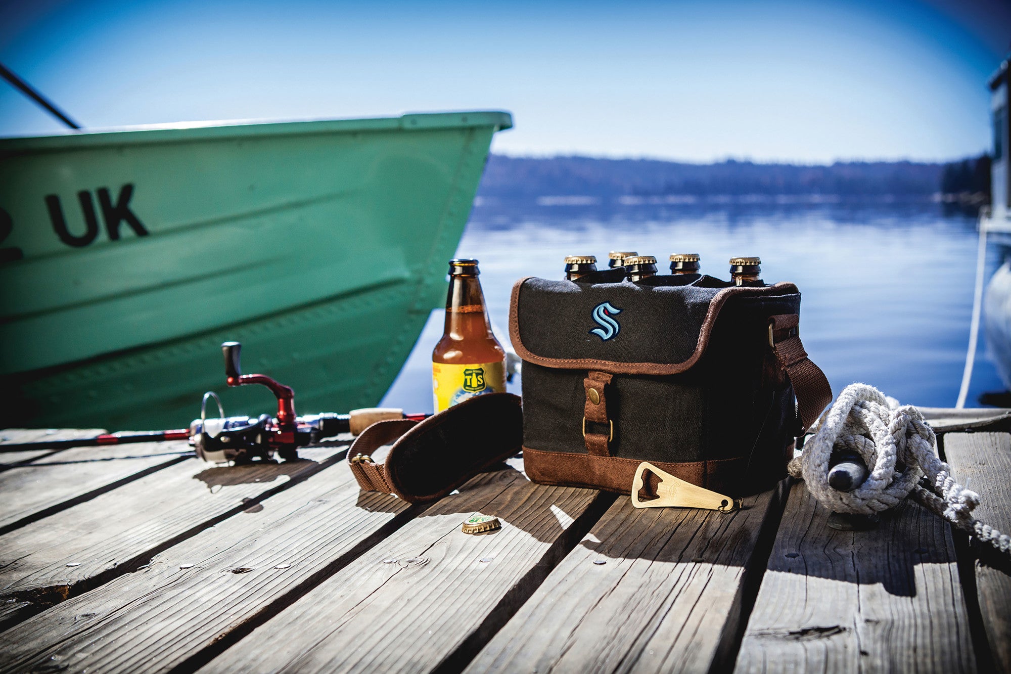 Seattle Kraken - Beer Caddy Cooler Tote with Opener