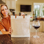 Pinot Jute 3 Bottle Insulated Wine Bag