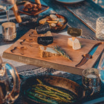 Atlanta Falcons - Delio Acacia Cheese Cutting Board & Tools Set