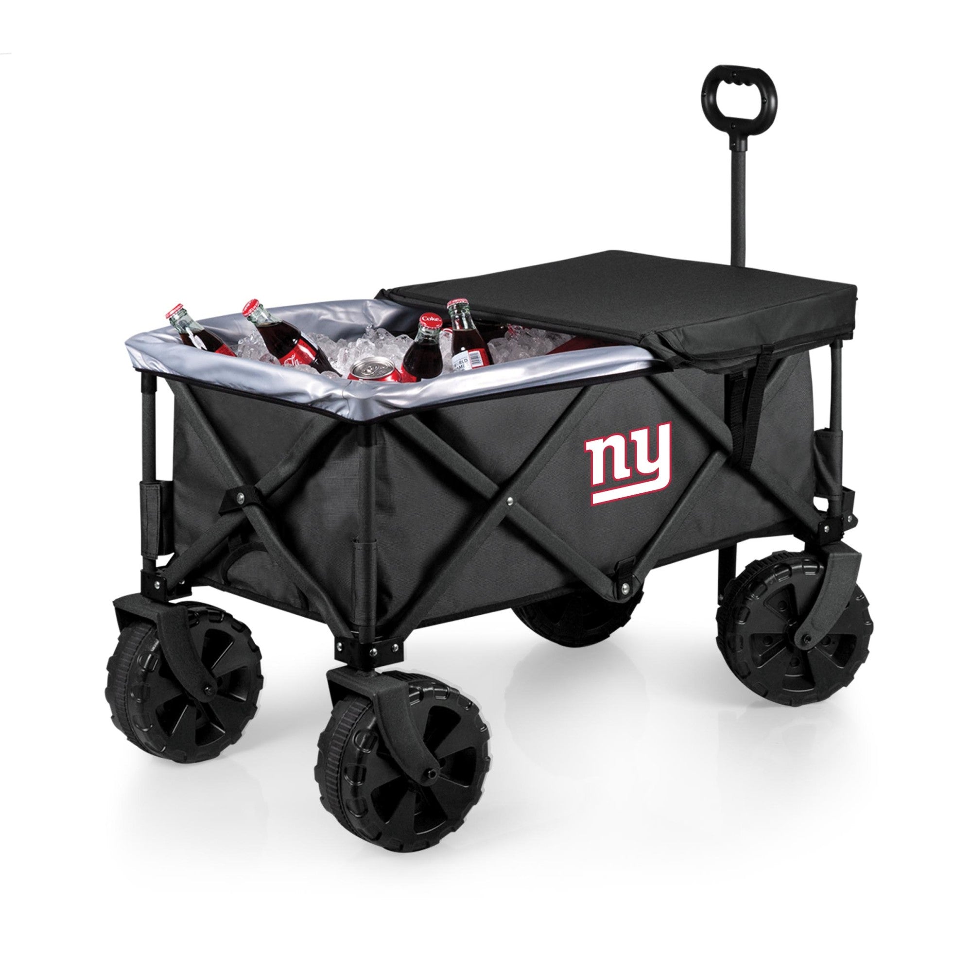 NY Giants Adventure Wagon - All-Terrain Utility, Perfect for Tailgating – PICNIC TIME FAMILY OF BRANDS NY Giants Adventure Wagon - All-Terrain Utility, Perfect for Tailgating – PICNIC TIME FAMILY OF BRANDS