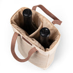 Detroit Lions - Pinot Jute 2 Bottle Insulated Wine Bag