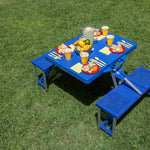 Football Field - Virginia Cavaliers - Picnic Table Portable Folding Table with Seats