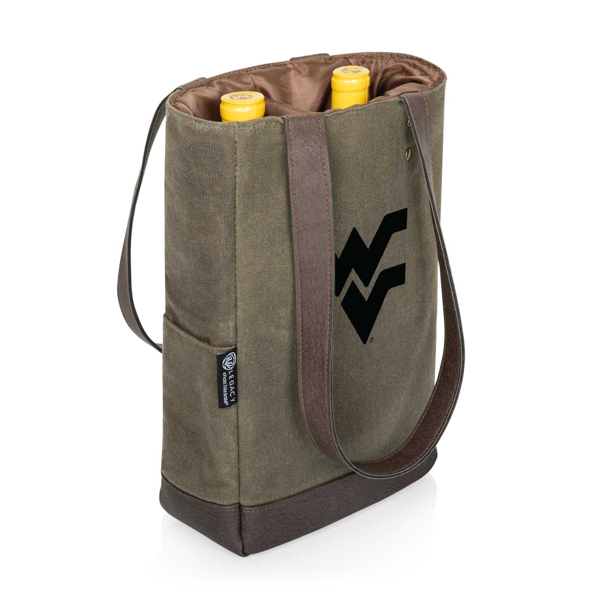 West Virginia Mountaineers - 2 Bottle Insulated Wine Cooler Bag