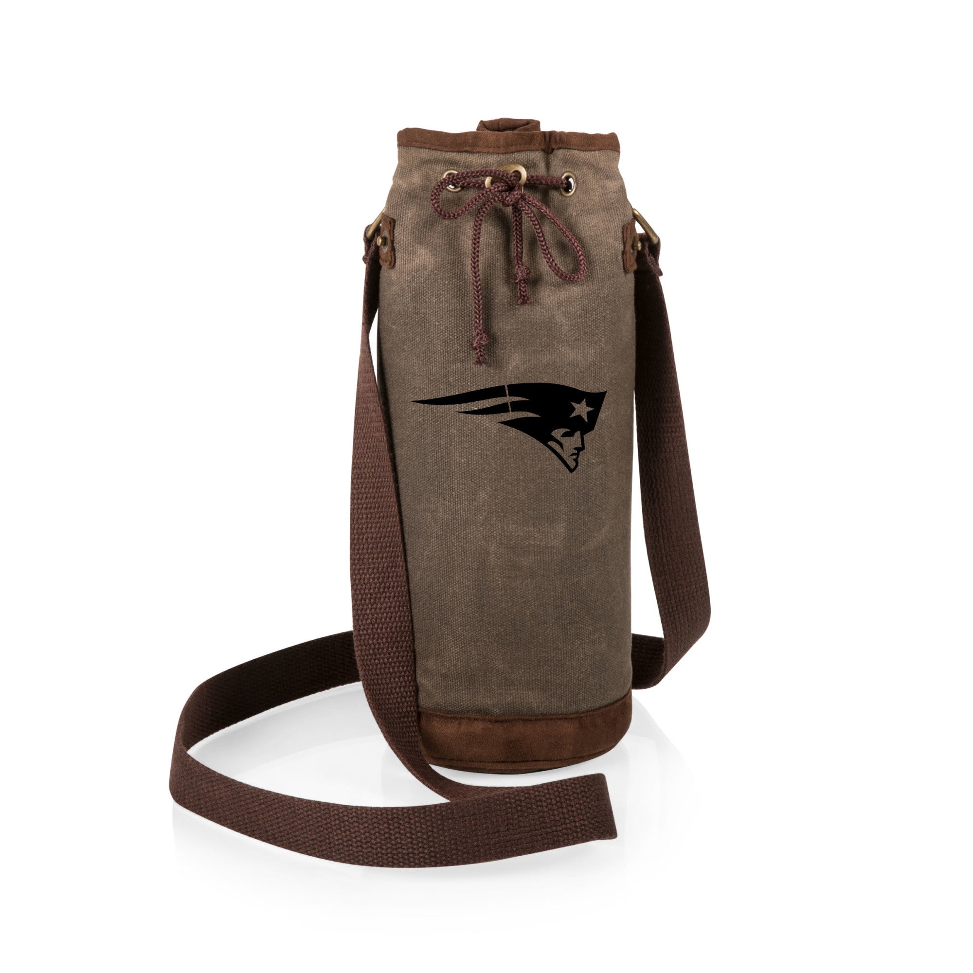 New England Patriots - Waxed Canvas Wine Tote