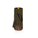 Arizona Cardinals - Malbec Insulated Canvas and Willow Wine Bottle Basket-Picnic Time Family of Brands